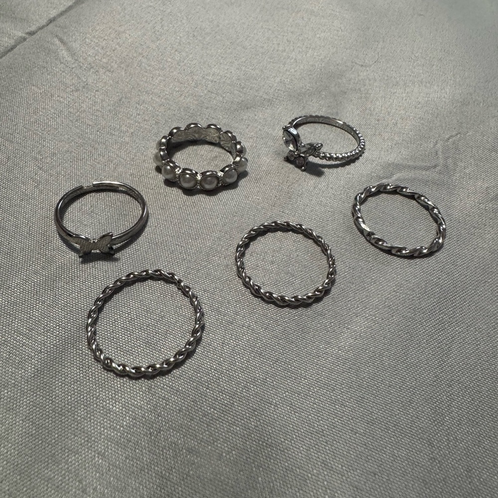 Silver Ring Set